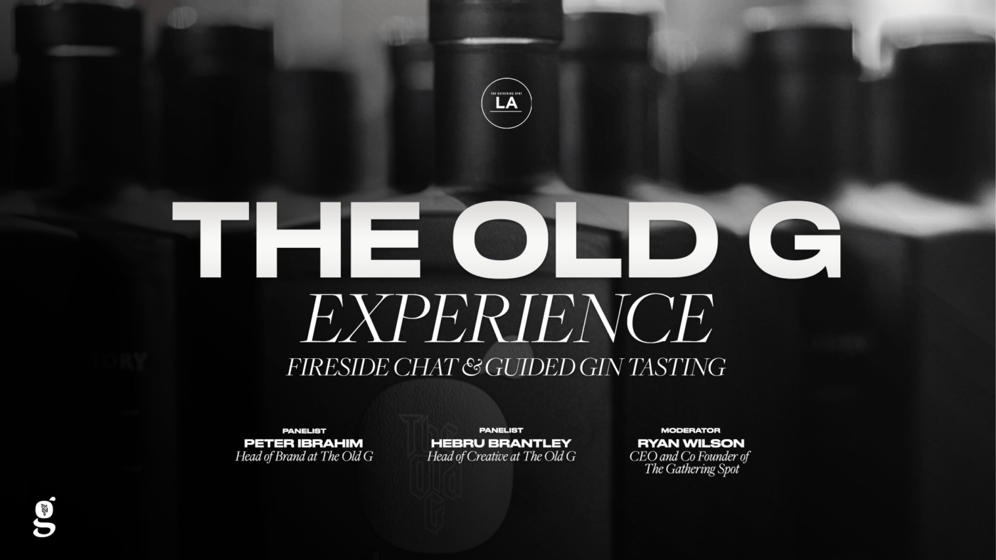 The Old G Experience: Fireside Chat & Guided Gin Tasting